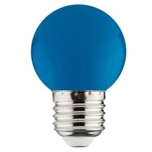 Синя світлодіодна лампа 1W E27 Horoz RAINBOW