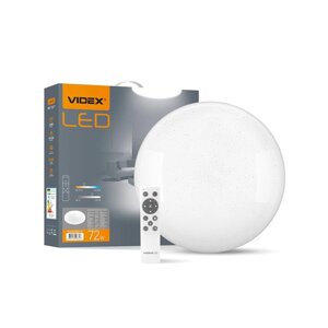 Смарт LED світильник 72W круглий з пультом VIDEX STAR 2800-6200K VL-CLS1522-72