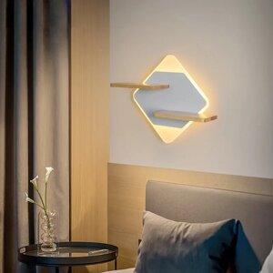 Сучасний настінний LED світильник бра з поличками 11W у формі ромба для спальні 3000K Sirius 8929S