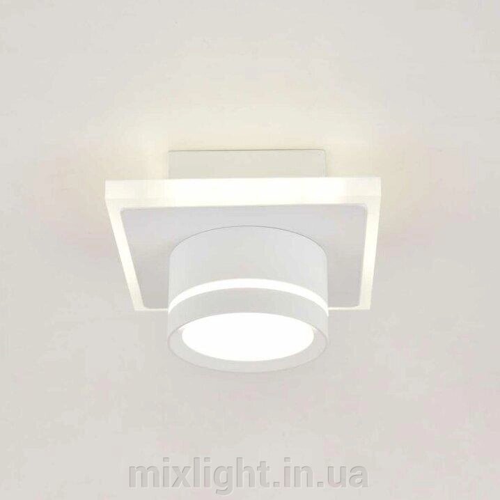 Стельовий точковий світильник спот LED накладний 8W білого кольору Sirius RD819 WT від компанії Mixlight - фото 1