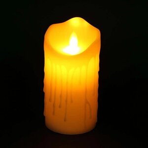 Світильник декоративний у вигляді свічки з ефектом полум'я світлодіодний з пультом вкл. Lemanso 20см Lm36005