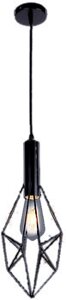 Світильник лофт підвісний чорного кольору 7521205-1 BK