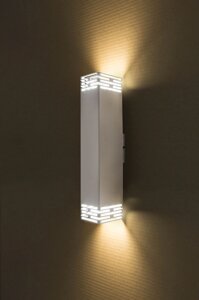 Настінний світильник MSK Electric Sieve бра під дві лампи NL 23702-1 WH білий