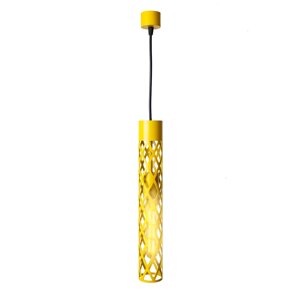 Світильник підвісний MSK Electric Flow у стилі лофт під лампу Е27 жовтий NL 6041 YL