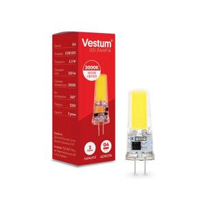 Світлодіодна капсульна LED лампа G4 3,5W 3000K 220V Vestum