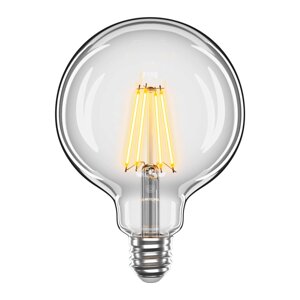 Світлодіодна лампа VELMAX V-Filament-G125 8W E27 4100K 800Lm філоментна лампа ретро