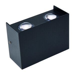 Світлодіодний фасадний світильник 4W чорного кольору "PROTON/S-4" Horoz Electric