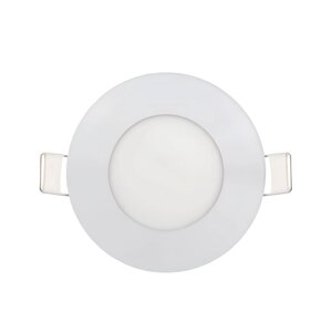 Світлодіодний врізний світильник 3W круглий білого кольору 6400K Horoz Electric SLIM-3