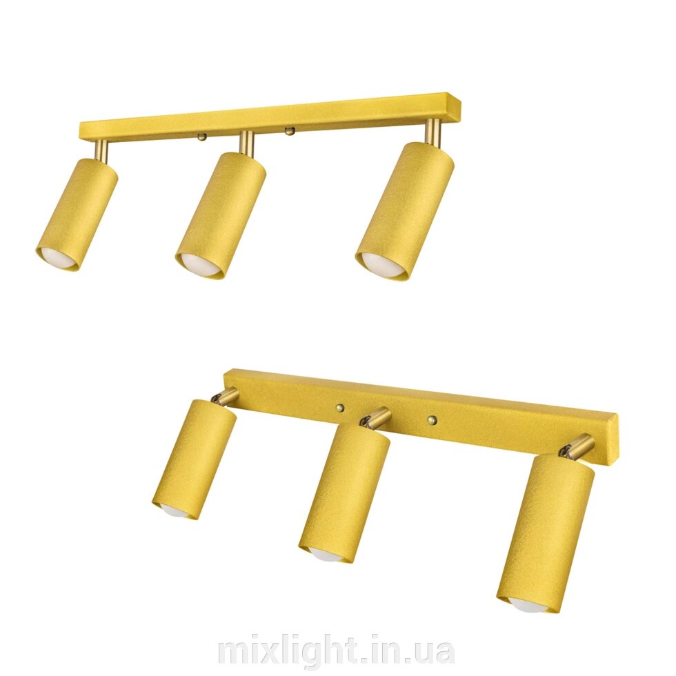 Світильник MSK Electric Tube спот з поворотними механізмами MR 1105-3 GD від компанії Mixlight - фото 1