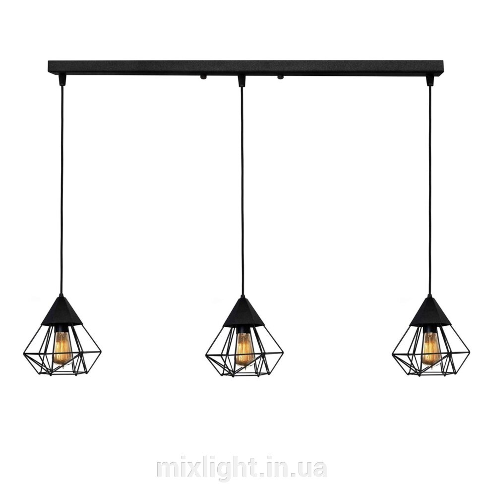 Світильник підвісний MSK Electric Crystal в стилі лофт NL 0535-3 від компанії Mixlight - фото 1