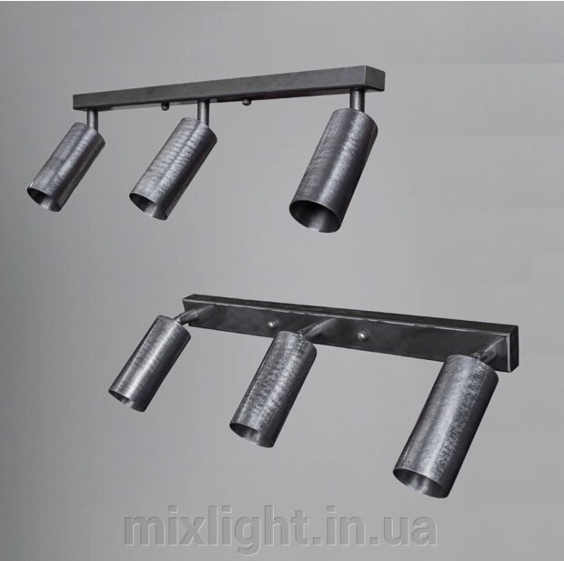 Світильник у стилі лофт MSK Electric Tube спот з поворотним механізмом NL 1105-3 SILVER від компанії Mixlight - фото 1