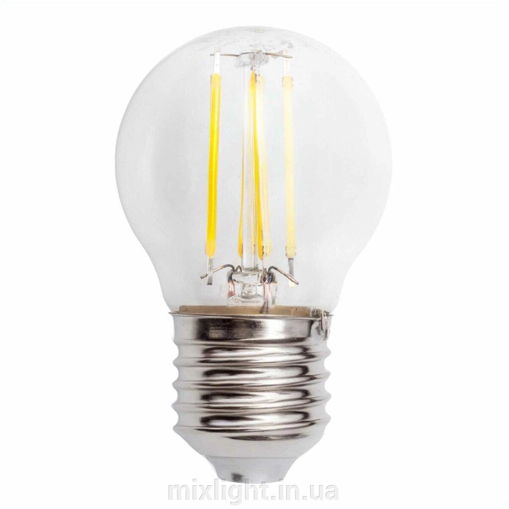 Світлодіодна філаментна LED лампа G45 8W E27 4200K LED Filament clear SiriusStar 4406 від компанії Mixlight - фото 1