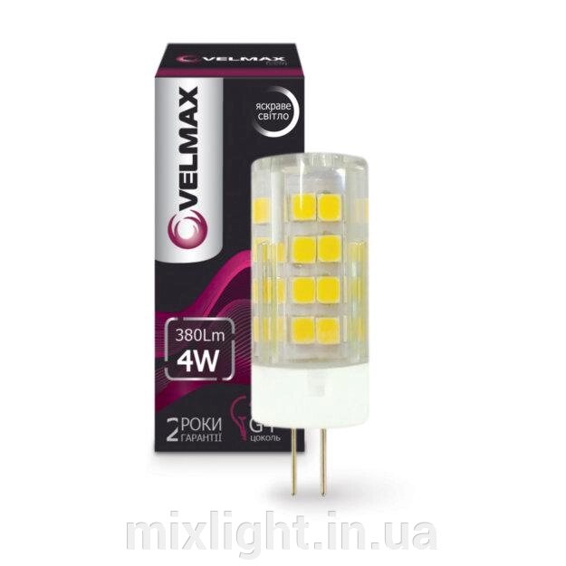 Світлодіодна лампа 4W капсульна Velmax LED V-G4 G4 4500K 380Lm кут 360 ° від компанії Mixlight - фото 1