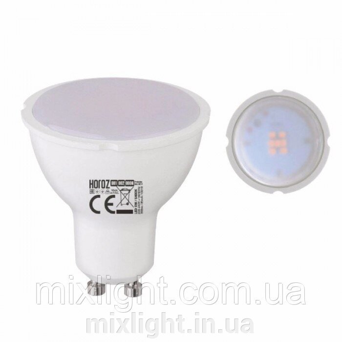 Світлодіодна лампа 6W 3000K GU10 Horoz Electric Plus-6 від компанії Mixlight - фото 1