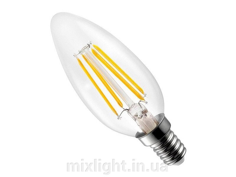 Світлодіодна лампа Filament Candle 6W 4200K E14 від компанії Mixlight - фото 1