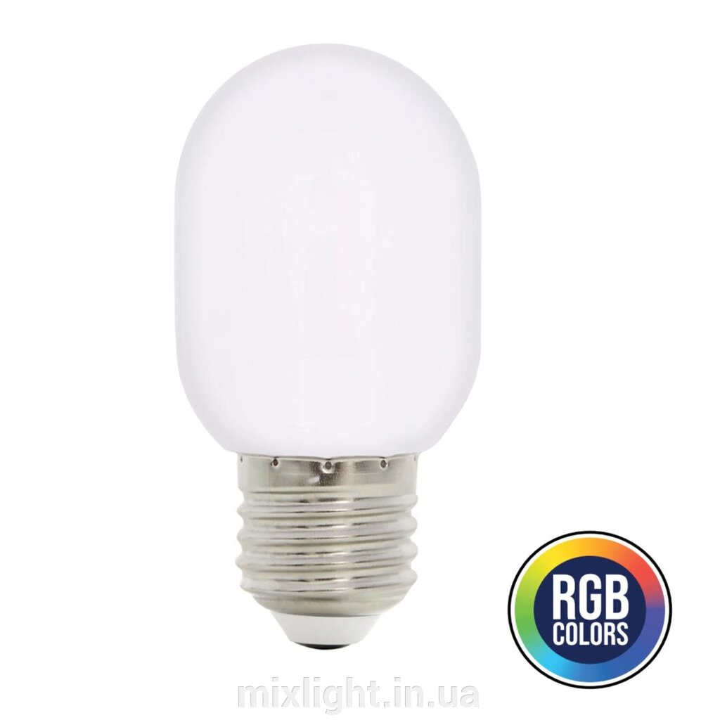 Світлодіодна лампа LED з RGB світінням 1W E27 A45 35 lm Horoz Electric COMFORT від компанії Mixlight - фото 1