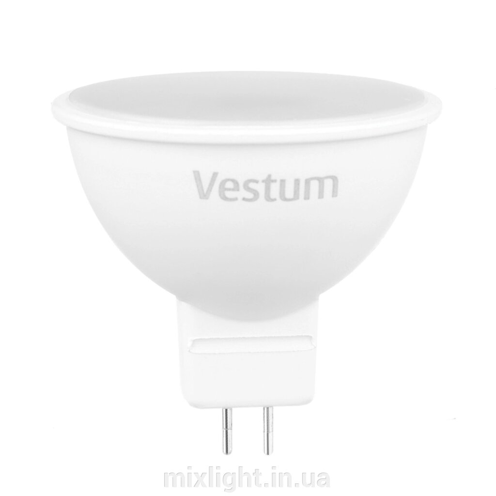 Світлодіодна лампа Vestum MR16 5W 3000K 220V GU5.3 1-VS-1504 від компанії Mixlight - фото 1