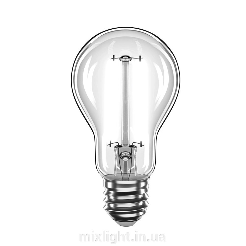 Світлодіодна ретро лампа 2W філаментна VELMAX LED V-Filament-A60 E27 4100K 200Lm від компанії Mixlight - фото 1