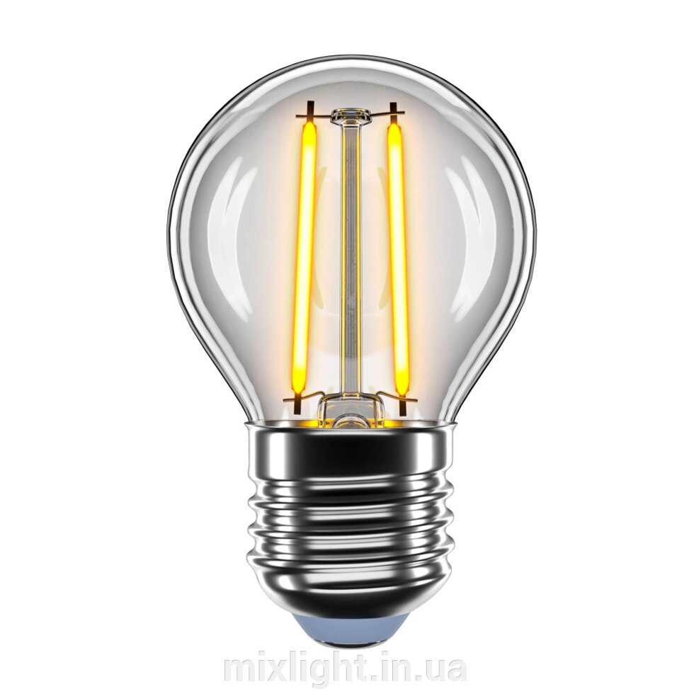 Світлодіодна ретро лампа 2W філаментна VELMAX LED V-Filament-G45 E27 2700K 200Lm від компанії Mixlight - фото 1