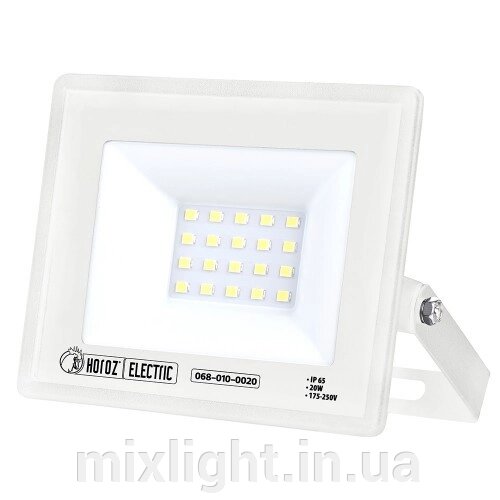 Світлодіодний прожектор 20W "ASLAN-20" LED 6400K 1600 Lm IP65 білий Horoz Electric від компанії Mixlight - фото 1