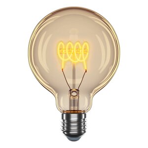 Vintage філоментна LED лампа VELMAX V-Filament-Amber-G95-Спіраль-G 4W E27 2700K 300Lm