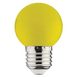 Жовта світлодіодна лампа 1W E27 Horoz RAINBOW