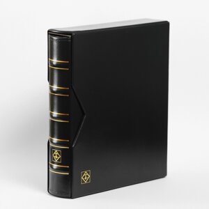 Альбом Leuchtturm, OPTIMA (до 60 листів) для монет або банкнот, з футляром, чорний