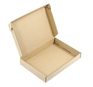 Коробка НП 1 кг плоска, 34х24х5 см, аналог Нової Пошти, самозбираюча, гофрокартон Т23, профіль Е