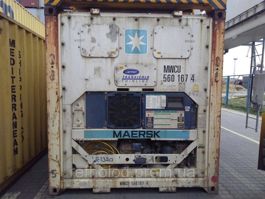 Оренда 20 футового рефрижераторного контейнера від компанії Світовий Контейнерний Сервіс: рефконтейнер, контейнер, дженсет, genset - фото 1