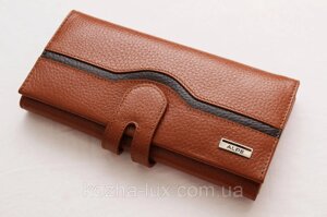 Жіночий шкіряний гаманець Alpe коричневий 7167-5503 Brown