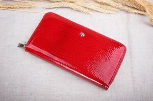 Жіночий шкіряний гаманець на блискавки Balisa червоний В103-5702