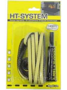 Ремкомплект для каміна ( клей - шнур) HT - System 10х3