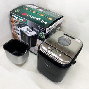 Хлібопічка з таймером ViLgrand VBM6091 600 Вт, 19 програм, Хлібопічка для дому хліба DI-71