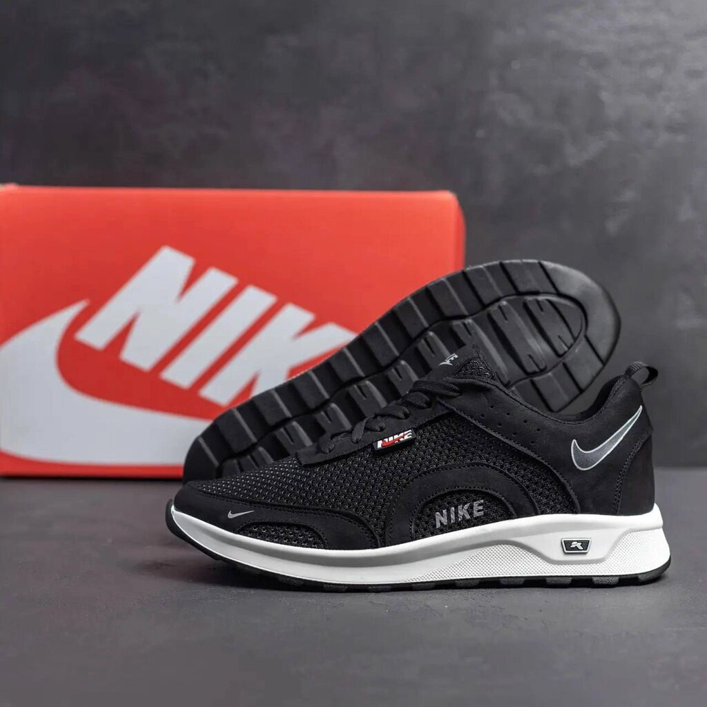 Чоловічі літні кросівки сітка Nike NN чорні від компанії Магазин Смарт-Тайм - фото 1