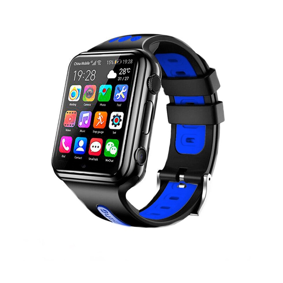 Дитячі смарт годинник телефон Smart Watch K45 ORIGINAL 4G, GPS, Wi-Fi 8 Гб інтернет чорні від компанії Магазин Смарт-Тайм - фото 1