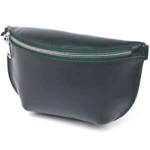 Шкіряна жіноча сумка на пояс Shvigel 16390 Зелений