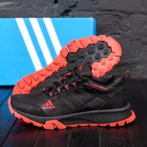 Мужские кожаные кроссовки Adidas 111 Terrex Black чёрные