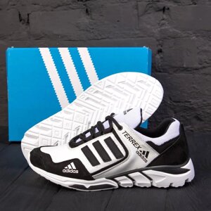 Чоловічі шкіряні кросівки Adidas А3 Terrex White білі