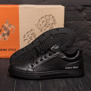Чоловічі шкіряні кросівки Calvin Klein 28 series чорні
