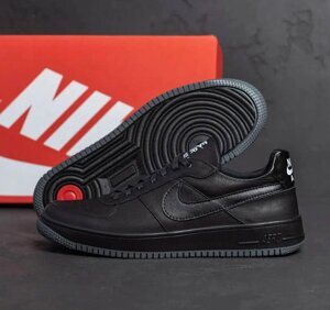 Чоловічі шкіряні кросівки Nike 240 Black чорні
