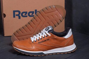 Чоловічі шкіряні кросівки Reebok Classic brown R-02 руді