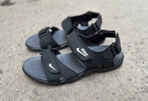 Чоловічі шкіряні сандалі Nike М-2 нубук чорні