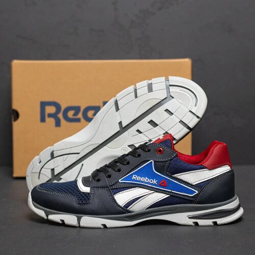 Чоловічі літні кросівки сітка Reebok Street С 211 Blue сині