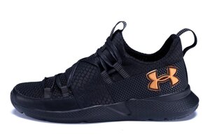 Чоловічі літні кросівки сітка Under Armour чорні