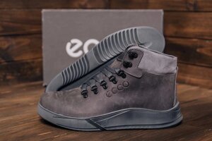 Чоловічі зимові шкіряні черевики E-Series 434 grey сірі