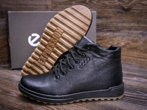 Чоловічі зимові шкіряні черевики E-Series New 485 чорні