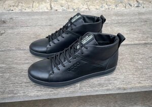 Чоловічі зимові шкіряні черевики E-Series ПБ13-502 чорні