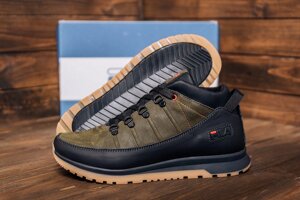 Чоловічі зимові шкіряні кросівки Fila 101 Olive classic хакі