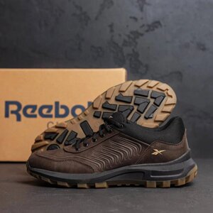 Чоловічі шкіряні кросівки Reebok R-07 Brown коричневі