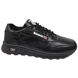 Чоловічі шкіряні кросівки Reebok 2403 black чорні